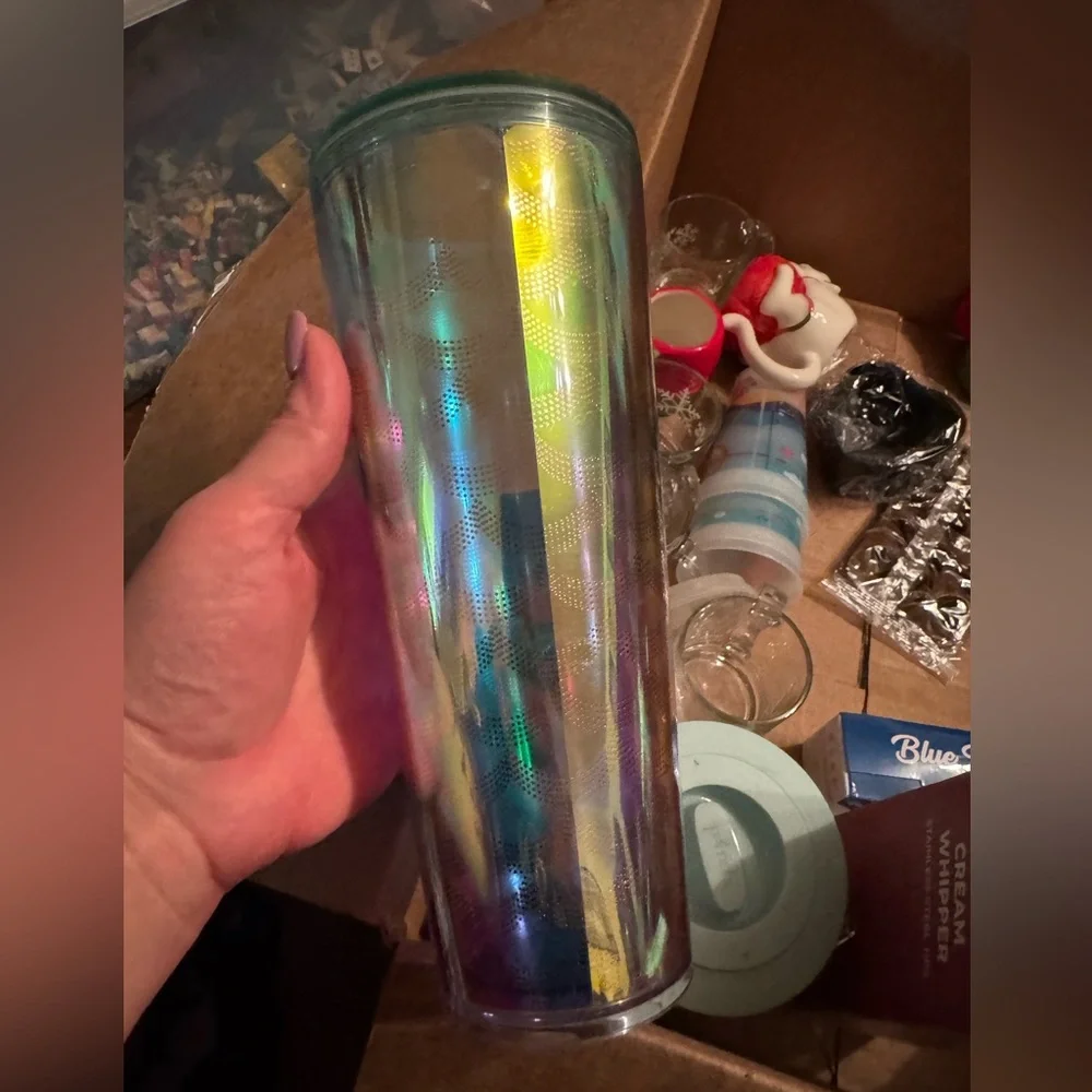 Starbucks Iridescent mermaid tumbler like new RARE